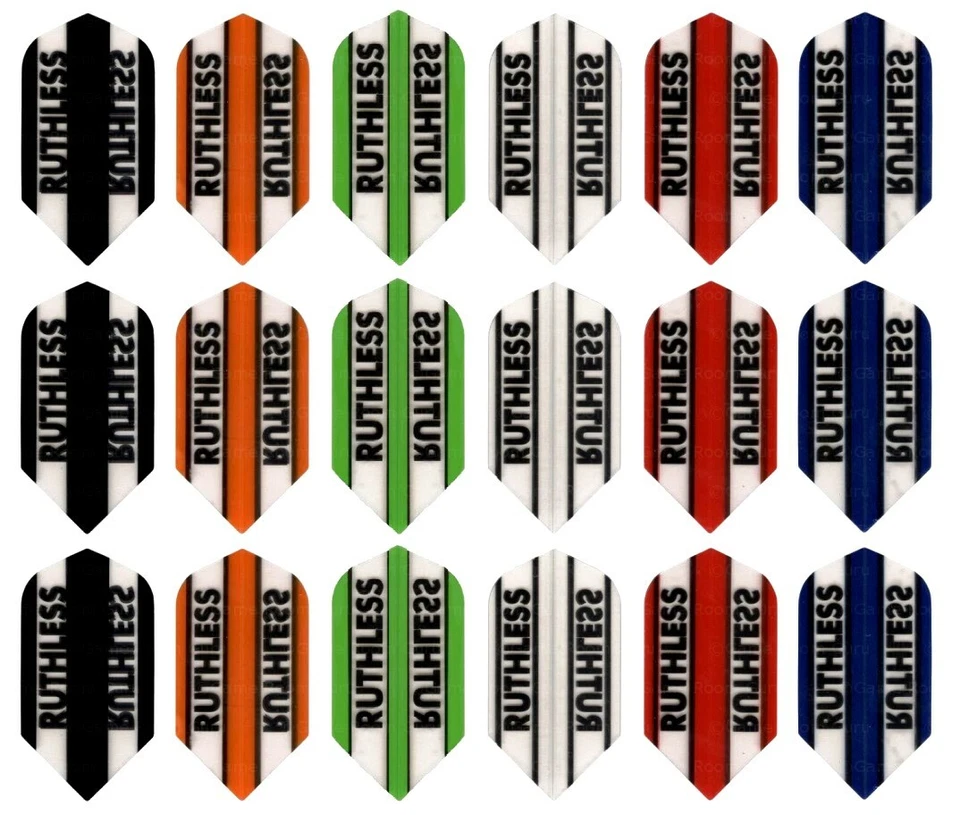 5 Sets Ruthless Slim Dart Flights - Ships w/ Tracking - Select Color