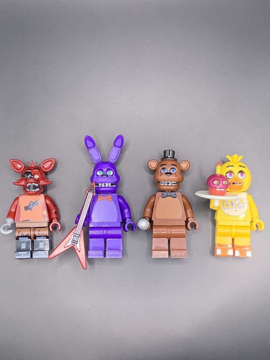 Five Nights At Freddy's Video Game FNAF Action 6 Mini Figures Toys Bonnie  Foxy E