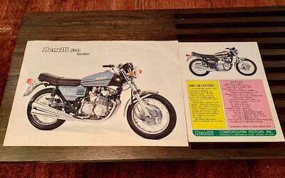 Benelli Quattro 500cc Brochures *Original NOS*