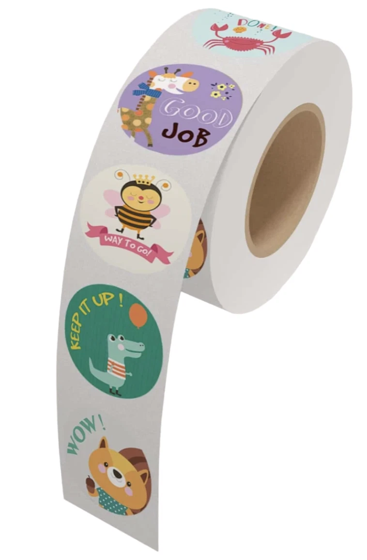 Positive Reward Merit Stickers  2.5cm 50/100p Kids Teacher Classroom Award Party