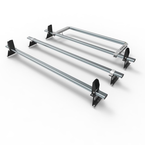 Fits Nissan Primastar Roof Rack 3 Bars Stops Roller 2022 on AT115LS+A30
