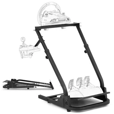 CRENEX Lenkrad Ständer Halterung Halter Lenkradständer für Logitech G25,G27,G29,G920 DE