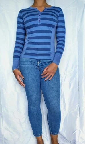 Black Long Sleeve Striped Tops & Shirts for Women