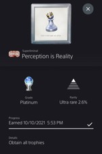 PlayStation Platinum Trophy Service Superliminal