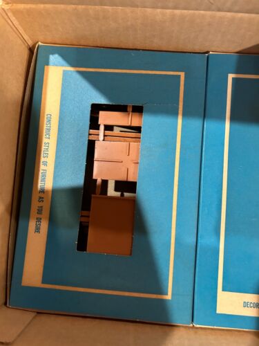 MCM Irwin Dollhouse 1964 Sear’s Interior Decorator Set New In Original Box RARE! - Picture 8 of 11