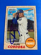 ALLEN CORDOBA 2017 TOPPS HERITAGE AUTO IP SIGNED SAN DIEGO PADRES PANAMA MEXICO