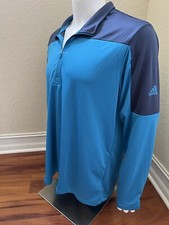 Image of Adidas Men's Primegreen 1/4 Zip UPF Lightweight Pullover Size Small