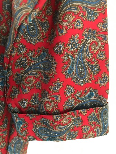 Vintage Debenhams Paisley Dressing Gown Robe | S | 80s 90s - Picture 3 of 9