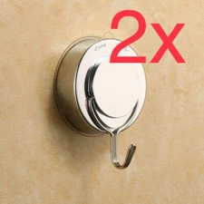 2x pcs Vacuum Suction Hooks Shower Towel Bathroom Hanger Kitchen Wall Window Cup