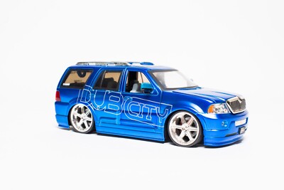 Lincoln Navigator BLUE Jada Toys 1:24 Dub City RARE COLOR | eBay