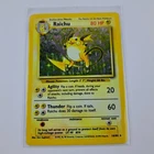 Pokemon Raichu Base Set Unlimited Card 14/102 Holo Rare Raw 1999
