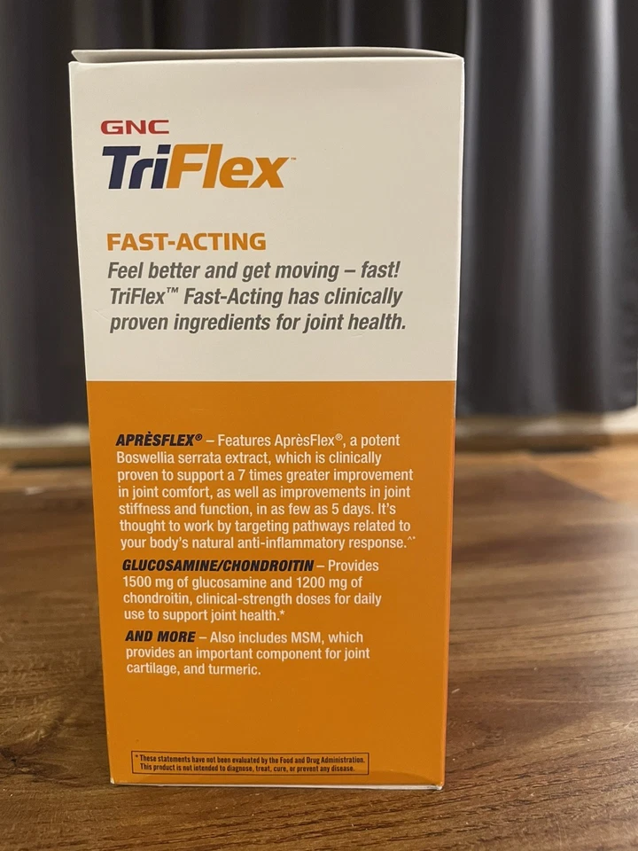 GNC TriFlex Fast-Acting Joint Comfort 240 Caplets - Image 3 of 4