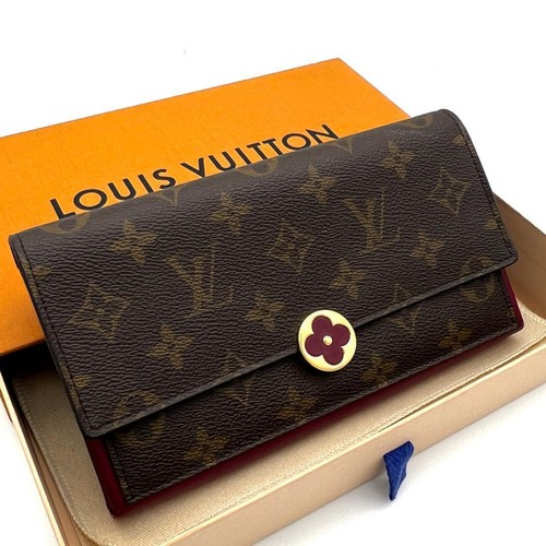 Louis Vuitton Monogram Portefeuille Fleur Fuchsia Long Wallet