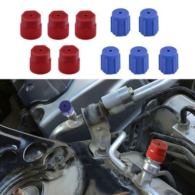 10 Pcs R134a Cap A/C Cap Air Conditioning Service AC System Charging Port Cap