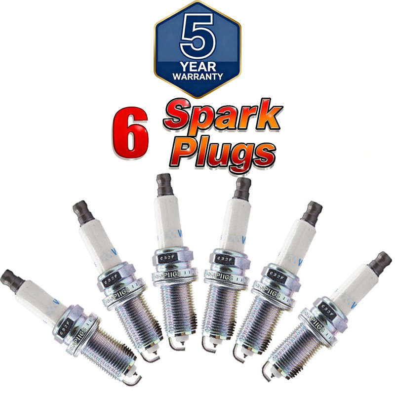 Set of 6 NGK Spark Plugs 12120037663 For BMW 128i X3 528i Z4 528i xDrive 3.0L