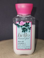 BATH  BODY WORKS HELLO BEAUTIFUL TRAVEL SIZE BODY LOTION 3 FL OZ SEE DESCRIPTIO