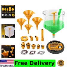 No-Spill Coolant Funnel Kit - 19-Piece Radiator Funnel burping kit, coolant B...