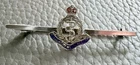 WW1 / WW2 Silver Enamel Royal Army Medical Corps  Sweetheart brooch / Tie Pin