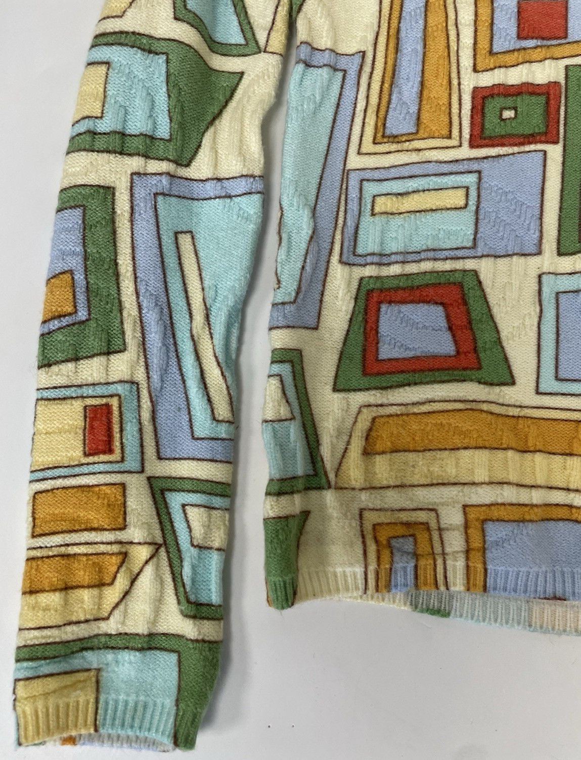 House Of Sunny Pepperland Peggy Cardigan Detachable Fur Size  6 Puzzle Print