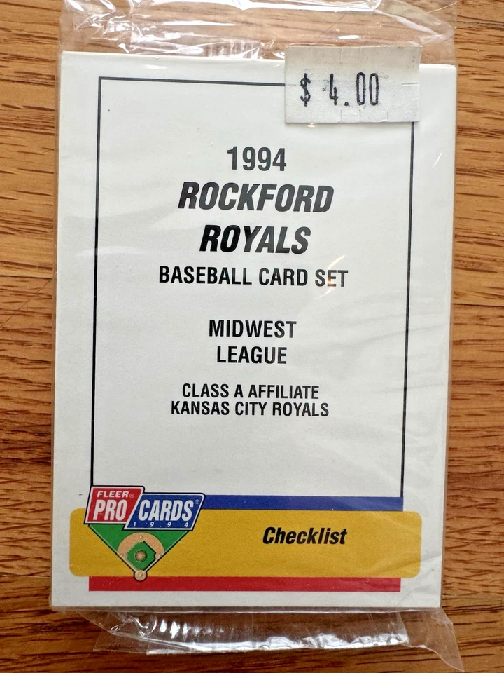 1994 Fleer Pro Cards Baseball Set Rockford Royals Midwest League KC Royals New - Image 4 of 4