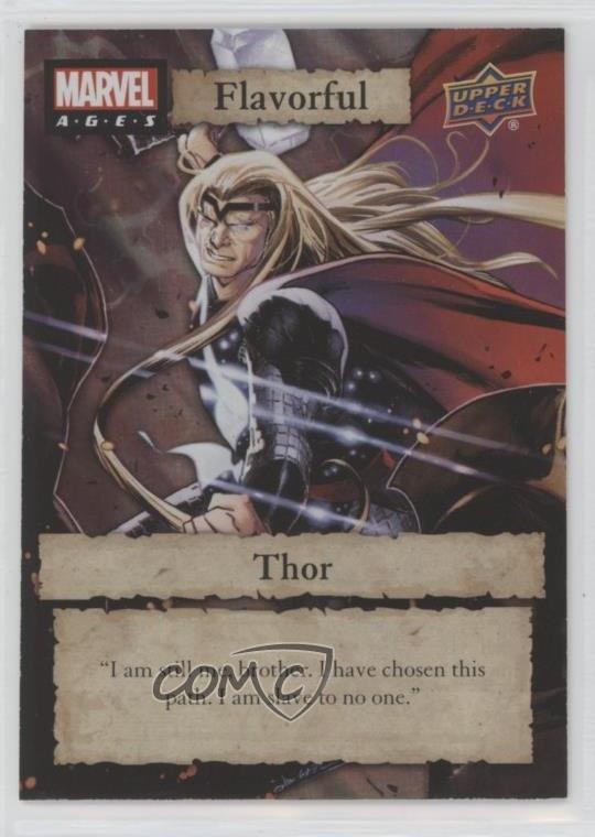 2020 Upper Deck Marvel Ages Flavorful SSP Thor #F-13 ki5