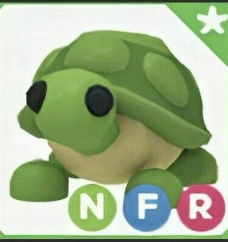 Adopt Me! Turtle NFR Neon Flyable Rideable Crypto-Collectible Virtual Pet