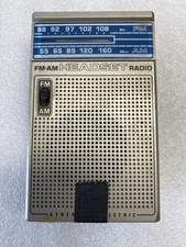 Vtg General Electric 7-1150A - AM/FM Portable Headset Radio - Untested
