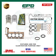 FOR BMW N47 HEAD SET + GASKET & ENGINE REBUILD KIT N47 D20 2.0L DIESEL ENGINE