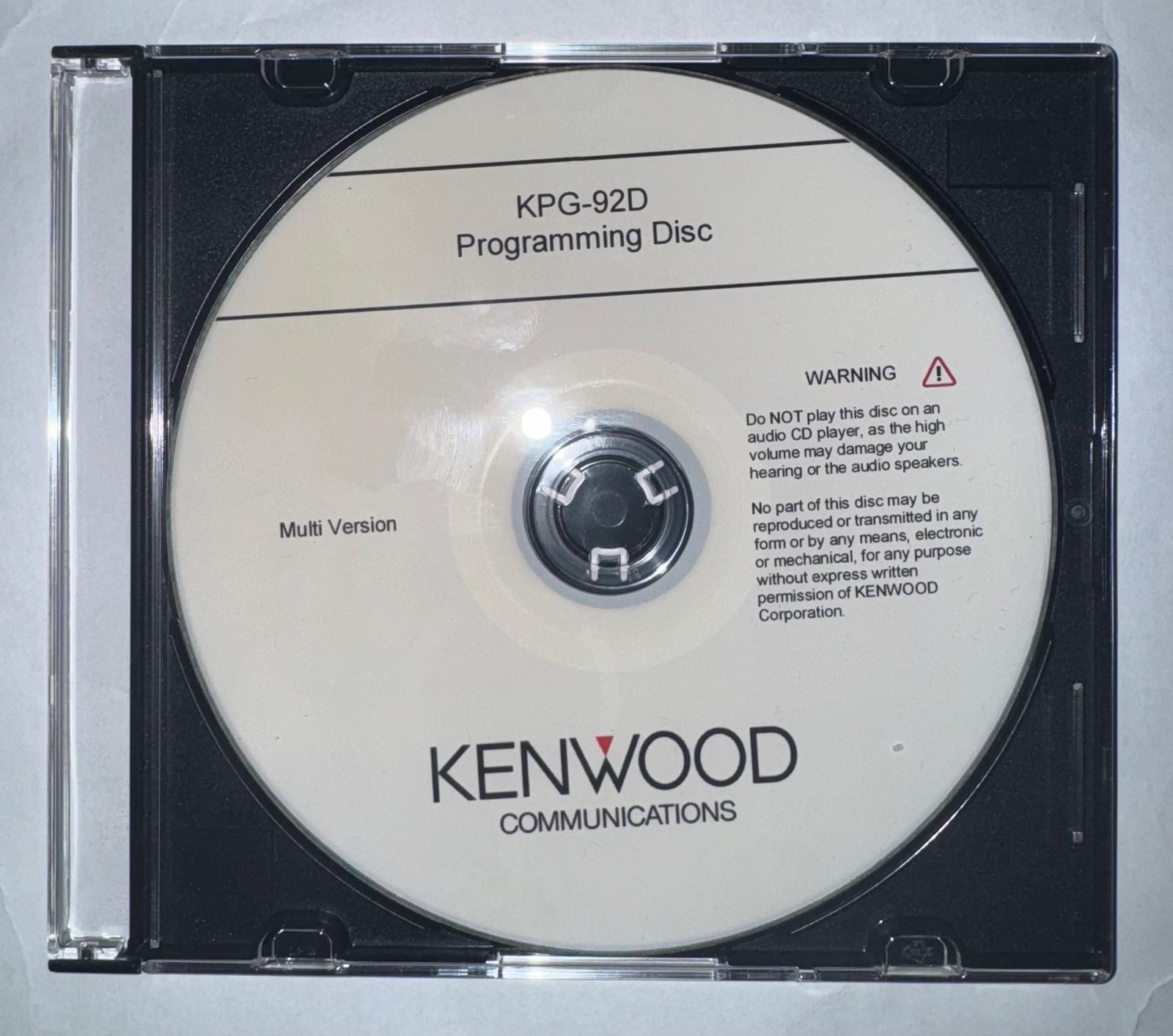 KENWOOD KPG-92D PROGRAMMING SOFTWARE MULTI VERSION | eBay