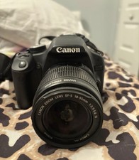 Canon EOS Digital SLR Camera Black 18-55mm f/3.5-5.6 Lens 3.1x Image Stabilizer