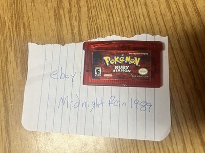 Pokémon Ruby GBA Original: TESTED (see description) Cartridge