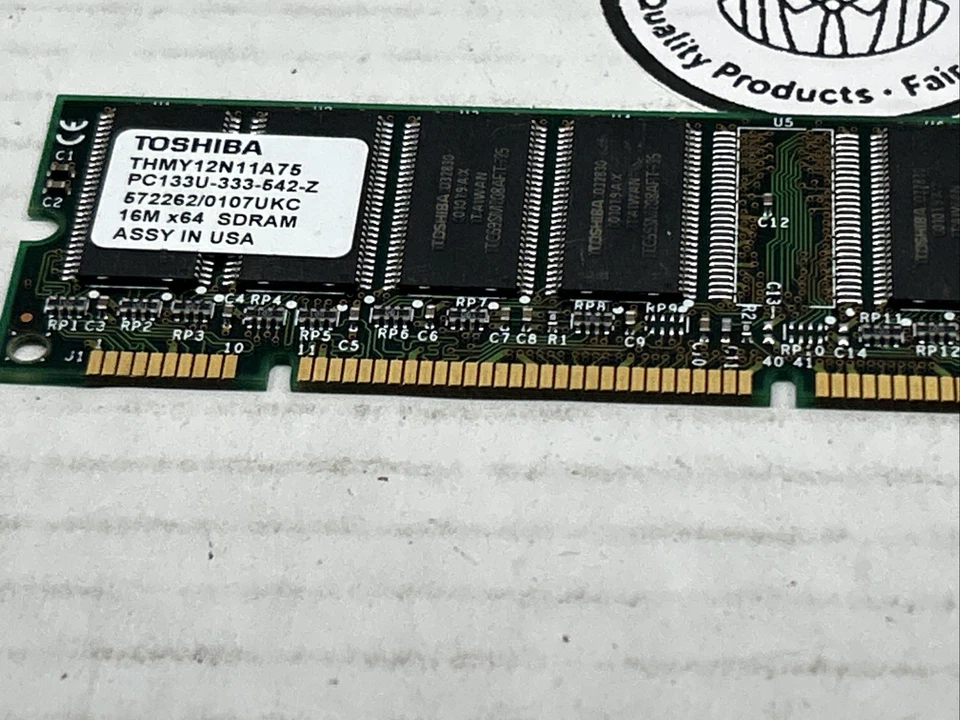 THMY12N11A75 Toshiba 128MB PC133U-333-542-Z Memory RAM - Image 3 of 4