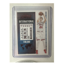 Panini Contenders 2020-21 Red International Ticket Lauri Markkanen #17