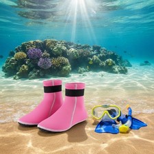 Chaussettes de Plongée Enfant Antidérapant Chaussons Néoprène 3mm Thermique