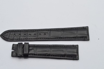 ZENITH LEDER ARMBAND 20MM NEU FÜR DORNSCHLIESSE 18MM 20-18 VINTAGE NEU SCHWARZ