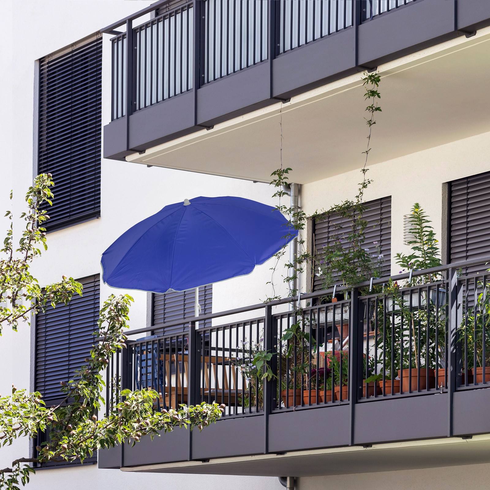 parasol réglable inclinable – vue détaillée
