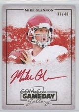 2013 Press Pass Gameday Gallery Gold Red Ink 37/40 Mike Glennon #GG-MG Auto 0c6