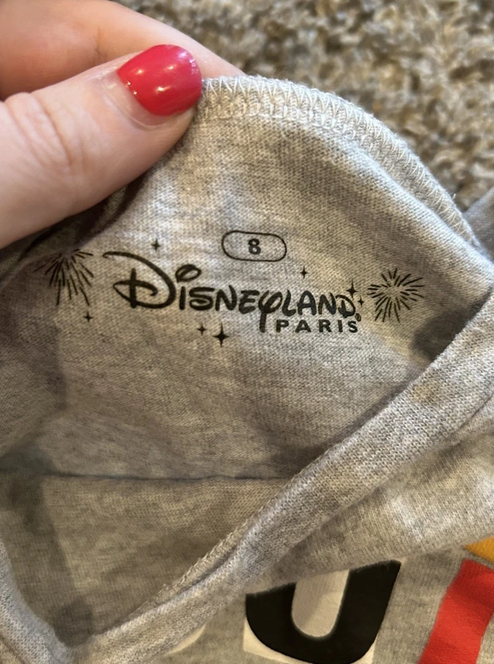 Camisa Mickey Niñas Disneyland París En Francés “No Soy una Person Mañana” 8 Foto 3 de 3