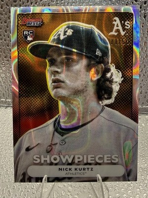 2025 Topps Bowman's Best - RC Nick Kurtz 11/50 Gold Lava BS-2 Showpieces SSP