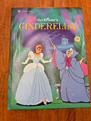 WALT DISNEY'S CINDERLLA BIG GOLDEN BOOK HARDCOVER 1986 PRINCESS