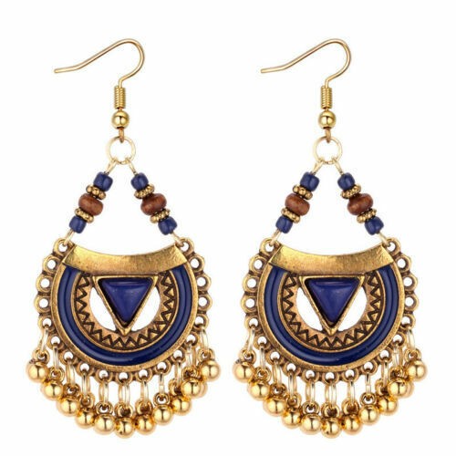 Bohemian Vintage Boho Ear Hook Drop Jewelry Ethnic Dangle Earrings Women - Picture 4 of 18