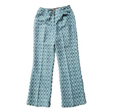 VINTAGE 70s Women's Textured Tweed Pants W25 / Small