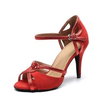 Professional Latin Dance Shoes Satin Salsa Dancer Shoes Ballroom Tango Dancin...