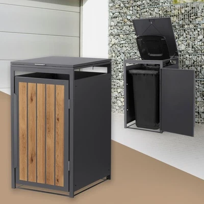 ML DESIGN MODERN LIV Mülltonnenbox Mülltonnenverkleidung Mülltonnenhaus 240L Müllbox 68x80x120 cm