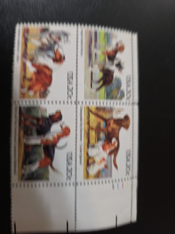 Scott Stamp #2098-2101 Dogs 20 Cent Block of 4 Mint Never Hinged