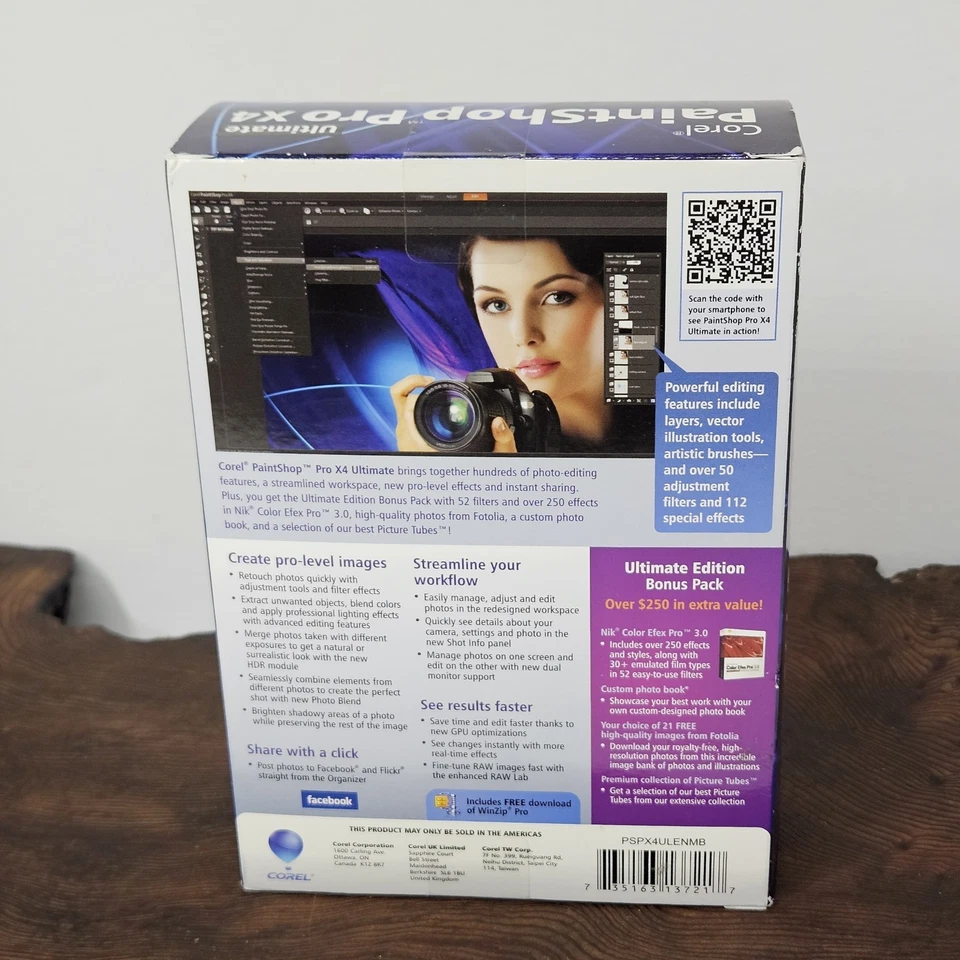 Corel Paintshop Pro X4 Ultimate Photography Photo Editing Software PSPX4ULENMB - Image 2 of 4