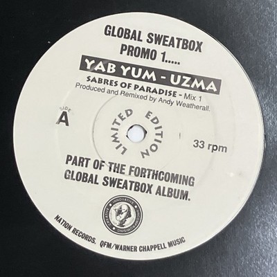 Uzma / Pulse 8 - Global Sweatbox Promo 1 - Nation Records 12'' Ltd Promo 1993