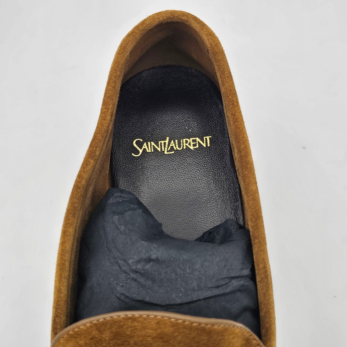 Saint Laurent Le Loafer Mens Moccasin Penny Suede Cassandre  display picture 2