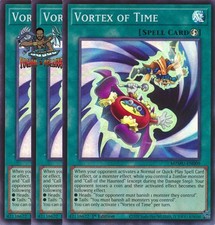 Yugioh 3x Vortex of Time MZMU-EN009 Super Rare 1st Ed NM