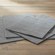 Teppichfliesen selbstklebend Rutschfest 30x30cm 30 Stück Grau Bodenbelag